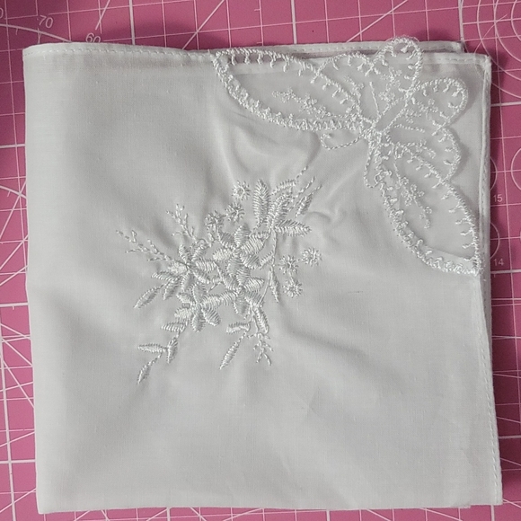 Embroidered Mother's Day Handkerchief - Picture 2 of 2